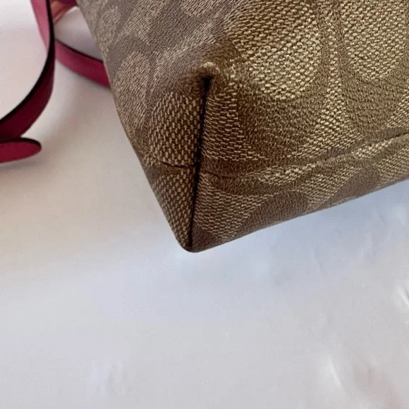 Coach Tan and Pink Crossbody Bag - Picture 6 of 16
